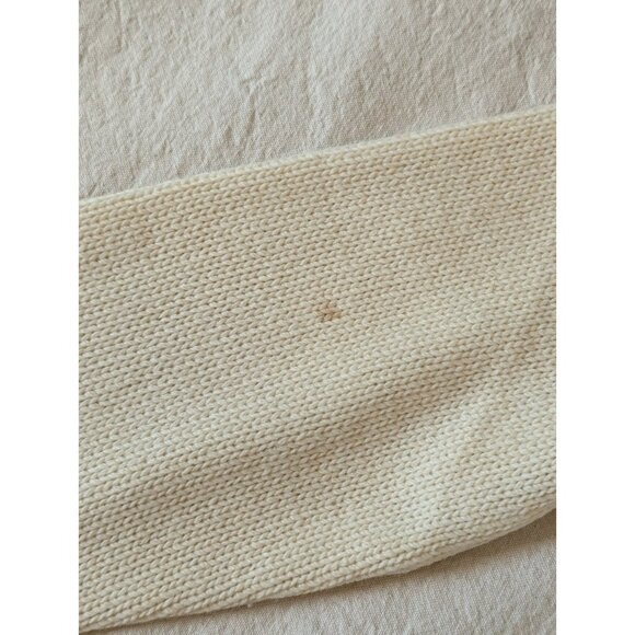 Pilgrim Spotswear Vintage 60s Men's Cream knit Wool Cowichan Style Zip Sweater S - Picture 15 of 15